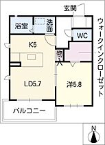 シードほなみI  ｜ 愛知県名古屋市瑞穂区明前町（賃貸アパート1LDK・2階・42.39㎡） その2