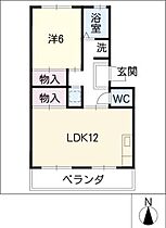 コーポ久野  ｜ 愛知県名古屋市緑区大高町字砂畑（賃貸マンション1LDK・3階・42.73㎡） その2