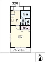 グリーンヒルズ清水山II  ｜ 愛知県名古屋市緑区桶狭間（賃貸アパート1K・2階・24.09㎡） その2