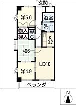 ノアコーワ  ｜ 愛知県名古屋市緑区鳴海町字文木（賃貸マンション3LDK・5階・66.82㎡） その2