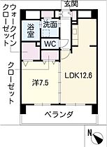 クロスポイント中汐田  ｜ 愛知県名古屋市緑区鳴海町字中汐田（賃貸マンション1LDK・2階・49.84㎡） その2