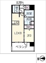 サンパーク上前津　II  ｜ 愛知県名古屋市中区大須4丁目（賃貸マンション1LDK・11階・29.82㎡） その2