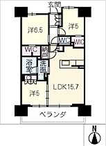 シティタワー丸の内  ｜ 愛知県名古屋市中区丸の内1丁目（賃貸マンション3LDK・12階・71.07㎡） その2