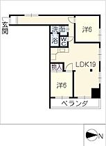 志賀南ビル  ｜ 愛知県名古屋市北区田幡2丁目（賃貸マンション2LDK・4階・63.00㎡） その2