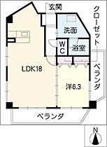 ハイブリッジマンション61  ｜ 愛知県名古屋市千種区本山町2丁目（賃貸マンション1LDK・3階・57.11㎡） その2