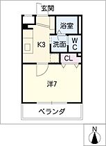 ミネルバ  ｜ 愛知県名古屋市千種区鏡池通1丁目（賃貸マンション1K・3階・24.93㎡） その2