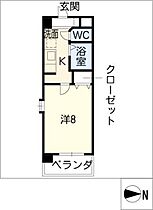 マーヴェラス自由が丘  ｜ 愛知県名古屋市千種区春里町2丁目（賃貸マンション1K・1階・24.99㎡） その2