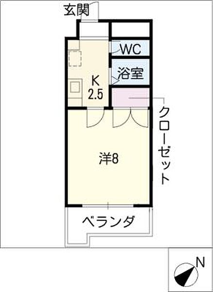 パラダイスヒルズ千種 ｜愛知県名古屋市千種区内山1丁目(賃貸マンション1K・3階・24.80㎡)の写真 その2