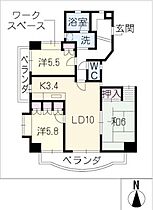 シティーマンション高針  ｜ 愛知県名古屋市名東区野間町（賃貸マンション3LDK・4階・74.38㎡） その2