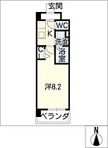 フラワーズドリームII  ｜ 愛知県名古屋市名東区宝が丘（賃貸マンション1K・9階・24.36㎡） その2