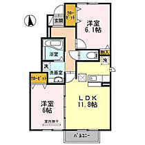 ピアチェーレ　A棟 101 ｜ 愛知県長久手市片平1丁目1913番地（賃貸アパート2LDK・1階・56.98㎡） その2