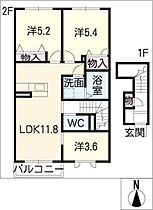 バニヤンコート  ｜ 愛知県長久手市市が洞3丁目（賃貸アパート3LDK・2階・66.70㎡） その2