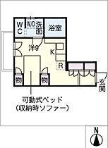 プレシオール藤が丘  ｜ 愛知県名古屋市名東区富が丘（賃貸マンション1R・3階・22.08㎡） その2