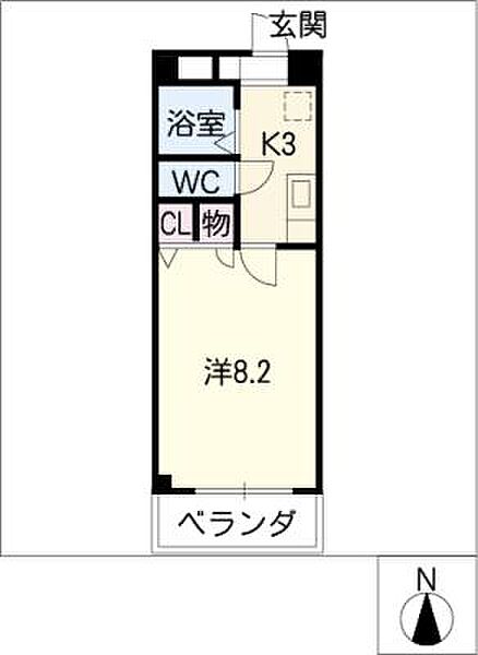 グレイス・1 ｜愛知県名古屋市昭和区南分町4丁目(賃貸マンション1K・1階・24.40㎡)の写真 その2