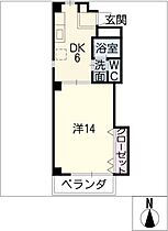 フラットセピア  ｜ 愛知県名古屋市昭和区緑町3丁目（賃貸マンション1DK・3階・41.34㎡） その2