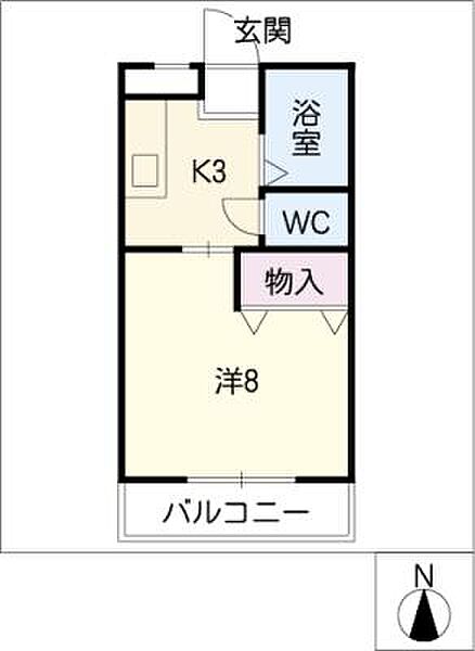 フローラヤゴト ｜愛知県名古屋市昭和区広路町字石坂(賃貸マンション1K・1階・22.68㎡)の写真 その2