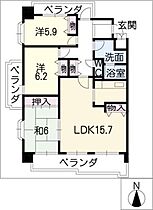 八事ハイグローヴ  ｜ 愛知県名古屋市天白区八事天道（賃貸マンション3LDK・3階・85.54㎡） その2