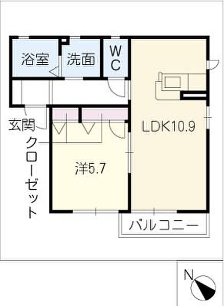 メゾンレグルス ｜愛知県名古屋市天白区御幸山(賃貸アパート1LDK・1階・40.04㎡)の写真 その2