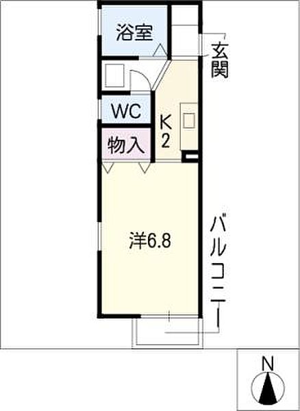 レイモーン前山 ｜愛知県名古屋市昭和区前山町1丁目(賃貸アパート1K・2階・22.82㎡)の写真 その2