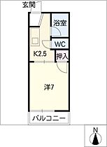 フォーブル早川Ａ棟  ｜ 愛知県名古屋市昭和区前山町1丁目（賃貸アパート1K・2階・21.00㎡） その2