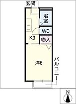 グランシャリオ  ｜ 愛知県名古屋市昭和区伊勝町1丁目（賃貸アパート1K・2階・20.40㎡） その2