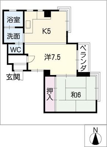 ＣＩＴＹ－ＣＯＵＲＴ南山 ｜愛知県名古屋市昭和区五軒家町(賃貸マンション2K・2階・39.63㎡)の写真 その2