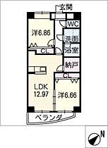 メゾン・ド・エトワール  ｜ 愛知県名古屋市昭和区前山町3丁目（賃貸マンション2LDK・2階・64.96㎡） その2