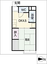 ハイツ藤  ｜ 愛知県名古屋市昭和区駒方町1丁目（賃貸アパート1DK・1階・20.96㎡） その2