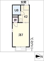 ドーミトリ前山Ａ棟  ｜ 愛知県名古屋市昭和区前山町1丁目（賃貸アパート1K・2階・19.61㎡） その2