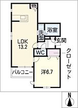 シェトワ・Ｏ・Ｓ  ｜ 愛知県名古屋市南区若草町（賃貸アパート1LDK・2階・46.56㎡） その2