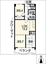 ＦＬＯＲＡ萩山  ｜ 愛知県名古屋市瑞穂区萩山町2丁目（賃貸マンション3LDK・5階・71.92㎡） その2