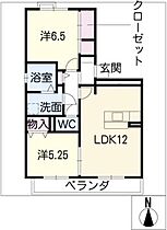 カーサ　フラグランツァII  ｜ 愛知県名古屋市瑞穂区井の元町（賃貸アパート2LDK・2階・56.74㎡） その2