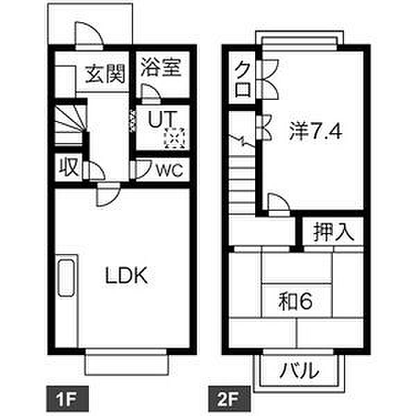 アメニティタウントモエ　C棟 C-3｜愛知県名古屋市天白区向が丘2丁目(賃貸タウンハウス2LDK・1階・57.90㎡)の写真 その18