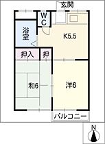 サンハイツ藤  ｜ 愛知県名古屋市天白区中平1丁目（賃貸アパート2K・2階・35.60㎡） その2