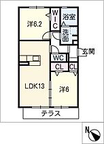 メゾンツールモンド  ｜ 愛知県名古屋市天白区平針2丁目（賃貸アパート2LDK・1階・60.03㎡） その2