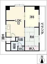 カネマンビル  ｜ 愛知県名古屋市天白区平針3丁目（賃貸マンション2LDK・10階・53.55㎡） その2