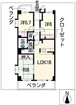 藤マンションII  ｜ 愛知県名古屋市天白区植田南2丁目（賃貸マンション3LDK・4階・77.35㎡） その2