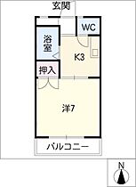 メゾンサダーム  ｜ 愛知県名古屋市天白区植田1丁目（賃貸アパート1K・1階・23.20㎡） その2