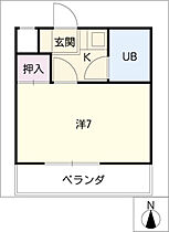 山富第3マンション 205 ｜ 愛知県名古屋市天白区焼山1丁目417（賃貸マンション1K・2階・19.80㎡） その2