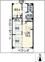 ボンメゾン青山 302 ｜ 愛知県名古屋市天白区菅田2丁目1304（賃貸マンション3LDK・3階・70.17㎡） その2