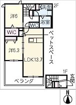 Ｂｌｕｍｅｎｈｏｆ  ｜ 愛知県名古屋市天白区池場4丁目（賃貸マンション2LDK・2階・69.71㎡） その2