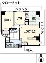 岐阜シティタワー43  ｜ 岐阜県岐阜市橋本町2丁目（賃貸マンション3LDK・34階・81.34㎡） その2