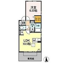 セジュールカルフール　C 107 ｜ 岐阜県岐阜市宇佐東町5-10（賃貸アパート1LDK・1階・41.22㎡） その2