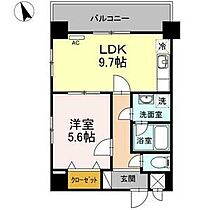 メゾンdeウノ 402 ｜ 岐阜県岐阜市加納栄町通4丁目10番地（賃貸マンション1LDK・4階・40.70㎡） その2