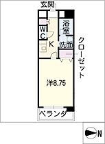 Ｃａｓｔｌｅ　Ｈｉｌｌｓ柳ヶ瀬  ｜ 岐阜県岐阜市神田町3丁目（賃貸マンション1K・9階・29.26㎡） その2