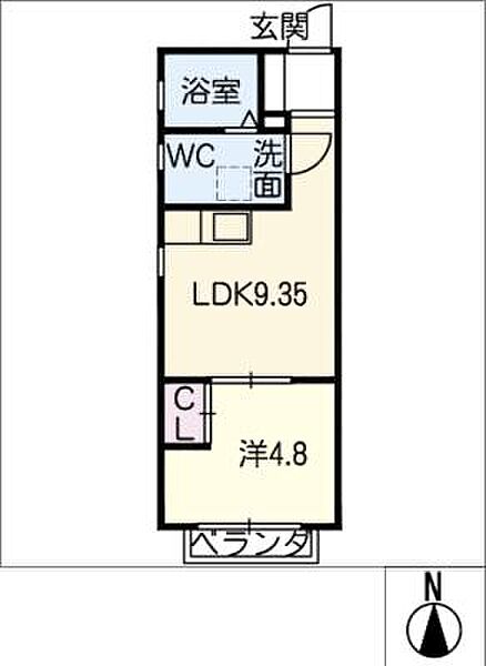 レジデンスマーブルII号館 ｜岐阜県岐阜市千手堂南町3丁目(賃貸マンション1LDK・3階・28.27㎡)の写真 その2