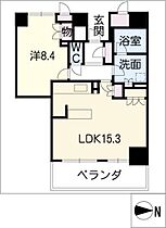 岐阜シティタワー43 SKY ARCS 2009  ｜ 岐阜県岐阜市橋本町2丁目（賃貸マンション1LDK・20階・57.28㎡） その2