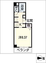 カーサ栄町  ｜ 岐阜県岐阜市加納栄町通2丁目（賃貸マンション1K・2階・26.40㎡） その2