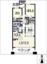 ライオンズ岐阜セントマークス壱番館1309  ｜ 岐阜県岐阜市住ノ江町1丁目（賃貸マンション3LDK・13階・80.76㎡） その2