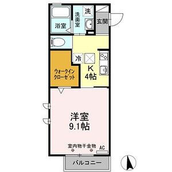 D-room茜部 105｜岐阜県岐阜市茜部寺屋敷3丁目(賃貸アパート1K・1階・33.67㎡)の写真 その17